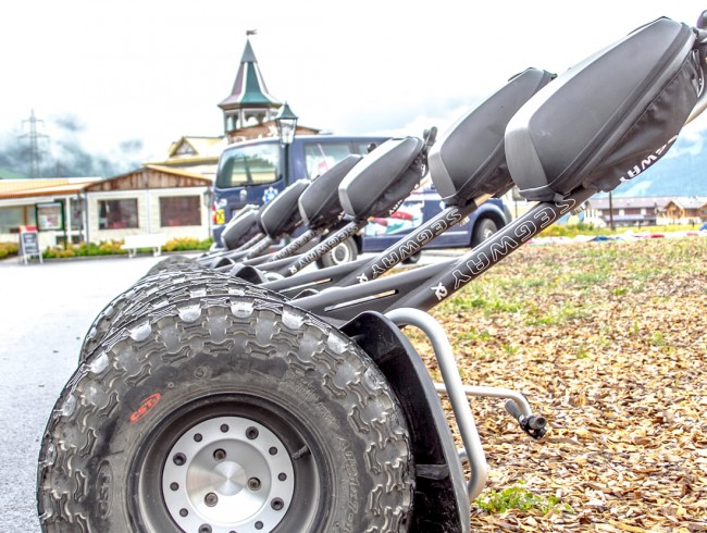 Unsere Segways - der Verleih ist im Preis inkludiert